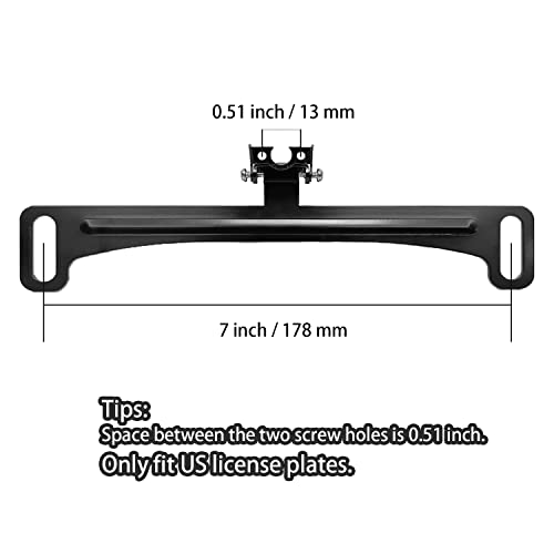 Reverse Rear Camera License Plate Bracket Universal Car Dash Cam Mirror Camera Kit Rearview Camera Mount, Installation Holder For Backup View Camera #TOP2