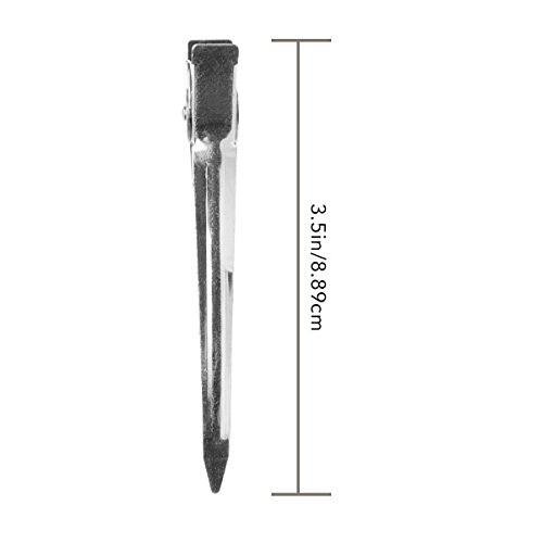 Pinzas de Pelo Diane Duck Bill, Plata, Pack 24 miniatura 6