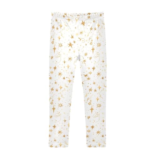 Gold Star Little Girls Cotton Pants Casual High Waisted Yoga Pants Running