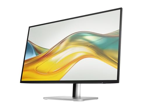Image of HP Series 5 Pro 527pq 27 inch QHD IPS Monitor with 5ms Response Time, Anti Glare, Flicker Free, Pivot, VESA Mount (100mm), Displayport, HDMI & Dockztorm USB Port Expander, Silver /Black (9D9S0UT#ABA)