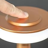 Global Gizmos 66339 LED Table Lamp/Battery Operated Bedside Lamp/Touch Operated Dimming/Warm White Light Colour / 20 x 12cm - Image 8