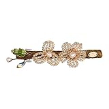 2 AAGAZA Lilas Crystal Dream Series String Couvre-Chef Fleur Pince Horizontale Accessoires for Cheveux Un Mot Clip Demi Pince à Cheveux Épingle à Cheveux Femme / 1610