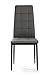 VS Venta-stock Set de 4 sillas Comedor Chelsea tapizadas Gris, certificada por...