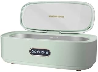 300ML Ultrasonic Jewelry Cleaner Ultrasonic Jewelry Cleaning Machine 45Khz Household Ultrasonic Cleaning Machine - (Color: Mint Green)