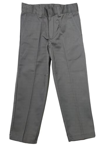 boys regular amp husky fit straight flat front adjustable waist school uniform pants