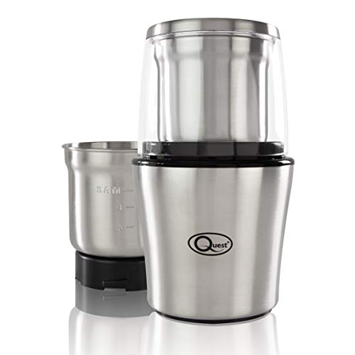 Quest Electric Coffee Grinder 200W, Wet & Dry Grinder with 80g Capacity