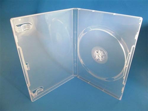 1 x Clear Viva Elite Single Disc DVD Disc Case With 14mm Spine And Outer Sleeve For Artwork and Booklet Clips. Same case used by major movie film studios.