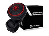 FOURING BL Adjustable Steering Wheel Knob Spinner - Universal Non-Slip Fit, ABS & Silicone Matte...