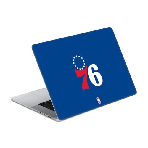 Vinyle Philadelphia 76ers MacBook Pro 14 A2442 skin bleu officiel NBA
