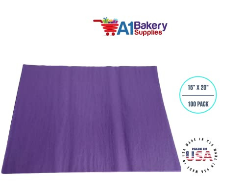 Purple Tissue Paper 15 Inch X 20 Inch - 100 Sheet Pack Premium Tissue Paper #TOP2