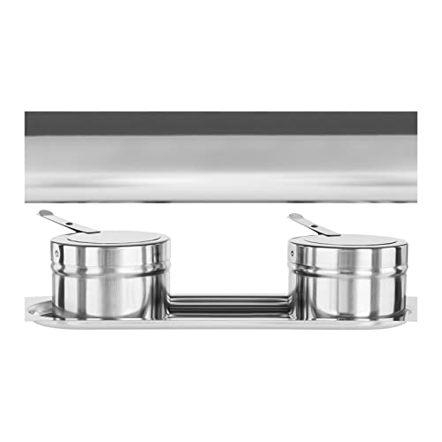 Royal Catering RCCD-RT19_2X4.5L Chafing Dish 2 x GN 1/2 2 x 4,5 L Warmhoudcontainer Rechaud Warmtecontainer - Afbeelding 4