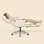 FLEXISPOT – FLEXISPOT LunoX 2-in-1 Chefsessel Bürostuhl mit Fußstütze Be