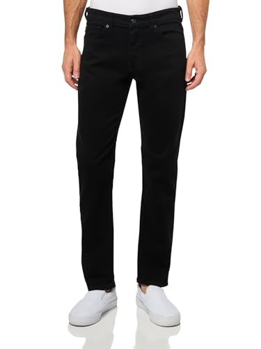BOSS Men's Delaware Bo Black Comfort Cotton Slim Fit Jeans
