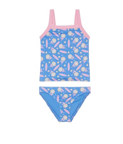 Conjunto de traje de baño tankini para niña Roxy Lorem de dos piezas multicolor
