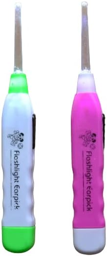 NEHOLY CHOOSE DIVINITY FOR LIFE Applience Led Flashlight Earpick For Ear Wax Remover And Cleaner,Ear Cleaning Tools For Kids And Adults(Pack Of-2,Multicolor)