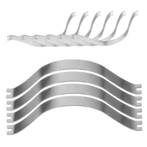Image of Cabilock 400pcs Stainless Steel Spring Clips for Picture Frames Backing Hardware and Smooth Finish for Easy Hanging of Photos and Artwork
