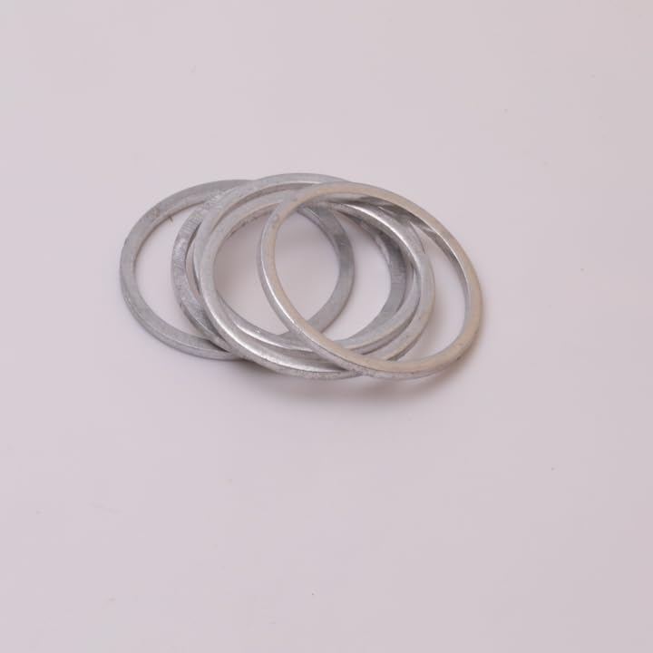 GoldPlug SW-22 | Made in USA | Aluminum Crush Washer | 22mm OD 25.4mm, ID 22.3mm, Thickness 1.6mm - 5-Pack |