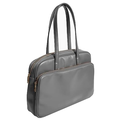Benfan Laptop Tote for Men & Women 14Inch Computer Bags Briefcase Business Office Travel Work Handbag Carrying Bag with Large Front Pocket Color Grey Cover