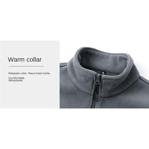 Chaleco invierno hombre polar con cremallera completa para evitar el frío en el torso 3