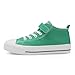 DSWED Kids Fashion Sneakers Boys Green Breathable Lightweight Casual High Top Canvas Shoes Girls Casual Walking School Shoes Students Little Kid Size 11.5