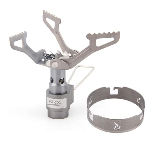 BRS Stove BRS 3000T Stove and Windscreen Combo Set Titanium Windshield Camp Stove Wind Screen with Storage Box for Outdoor Camping Backpacking