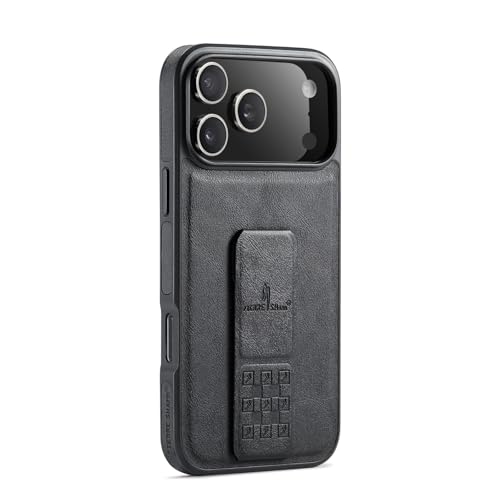 Étui iPhone 14 Pro Max noir avec sangle pour manipuler votre grand écran sans douleur