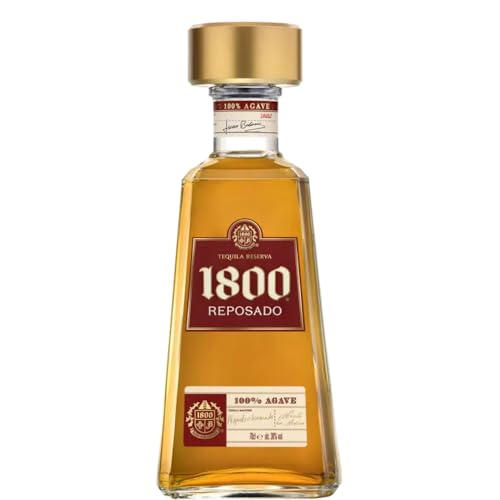 1800 Reposado Tequila 38% vol. (1 x 0,7l) – Feiner Blend aus fassgelagertem Tequila – Hergestellt aus 100% blauer...