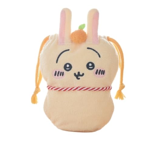 Amazon.co.jp: ちいかわ 2024 郵便局限定グッズ かがみもち巾着 うさぎ