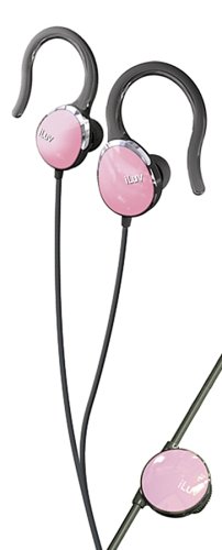 Iluv I203 Ultra-Compact Earphones With Secure Clips And Volume Control (Pink) #TOP24