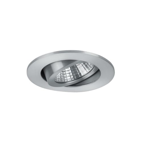 Spot de plafond LED alu mat 7W pour sublimer l'ambiance chaleureuse de votre salon moderne