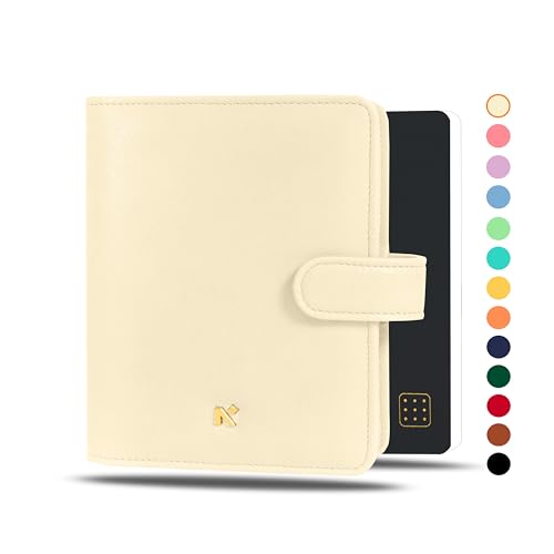 Image of NEORAH - A6 Notebook SLEEVE with SNAP Button + Dotgrid JOURNAL |Faux Leather Sleeve + Penloop|2 Front 1 Back compartment| 4 Card Slots|2 BookMarks|Gift Box- Fits any A6 Softcover Notebook -AFTERGLOW