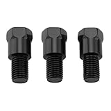 EMLIAUMU Motorcycle Mirror Adapter Mount Thread Adapter: Motorbike Mirror Riser Mirror Extender Height Adjustment Spacer 10mm RH to 10mm RH and 10mm LH Bolts Screw