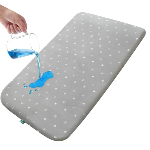 Image of Bassinet Mattress Pad 33" x 20" x 1”, Fits Baby Delight, Jimglo, BCOL, BabyBond YADAQE, Koolerthings and Angelbliss Bassinet, Waterproof Lining Breathable Soft, Baby Foam with Removable Zippered Cover