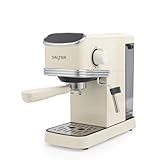 Salter Retro Cream Espresso Machine – Coffee Machine with Milk Frothing Wand, Cappuccino/Latte, 20-Bar Pressure Pump, 1.35L Water Tank, Ground Coffee, Single/Double, Digital LED Display, 1350W - Image 12