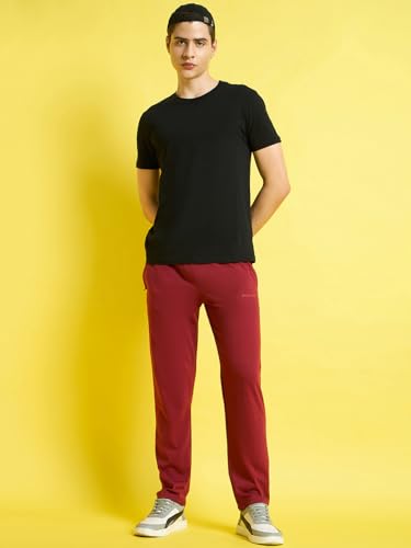 Image of bearbrother Men's Regular Fit Solid Trackpants