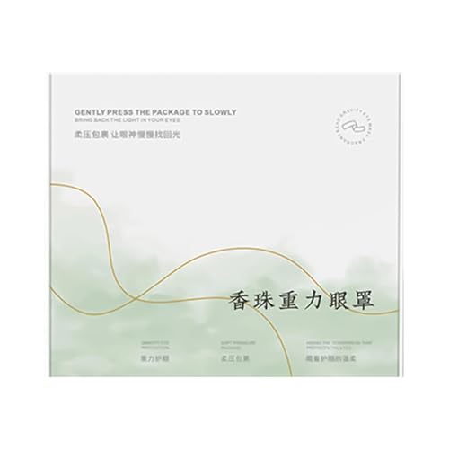 Máscara ocular con peso para dormir y perlas de aromaterapia desmontables para meditación