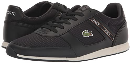 Image of Lacoste Mens Menerva Sport Sneaker, Black /White, 7 US