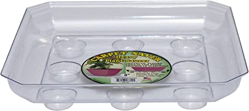 Cwp Sqds-1600 Heavy Gauge Footed Square Carpet Saver Saucer, 16-Inch By 16-Inch, Clear #TOP25
