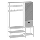 VIGKOOK Entryway Bench with Shoe Storage