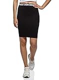 Longitud: Mini oodji Ultra Mujer Falda Corta con Elástico en la Cintura, Negro, ES 38 / S