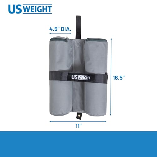 US-Weight-Titan-Fillable-Canopy-Weight-Bags-4-Pack-with-Reliable-Zippers-Double-Bagged-Design-Heavy-Duty-Thread-and-Box-Stitched-Stress-Points US Weight Titan Fillable Canopy Weight Bags 4 Pack with Reliable Zippers Double Bagged Design Heavy Duty Thread and Box Stitched Stress Points