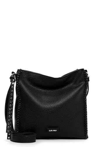 SURI FREY Bolso bandolera SFY Franzy 14711 para mujer, color liso, Black 100, talla única