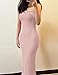 VIUTIL Women's Sexy Bodycon Maxi Dress Sleeveless Tight Lounge Slip Long Dress 2025 Summer, Blush Pink, Medium