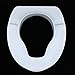 barenx Portable Plastic Toilet Seat Riser Raised Elevated Safety White Without Cover - 4 Inch