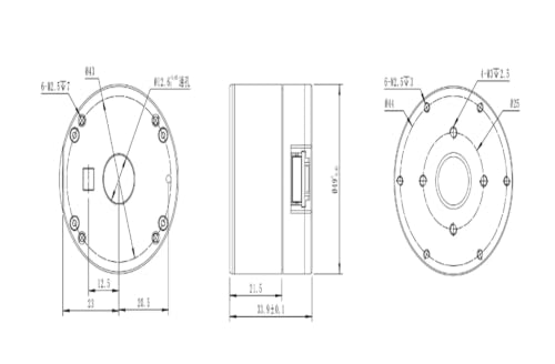 Motor microarticulado mecánico MHF5015 V3 de eje hueco grande 4