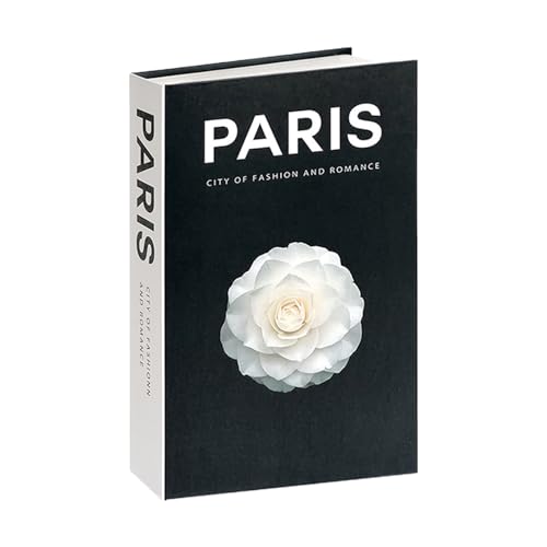 Libro seguro para dinero – Papel 27 x 18 x 5 cm | Caja de seguridad portátil realista con compartimento oculto, joyas, objetos de valor, dormitorio | viaje de oficina o apartamento
