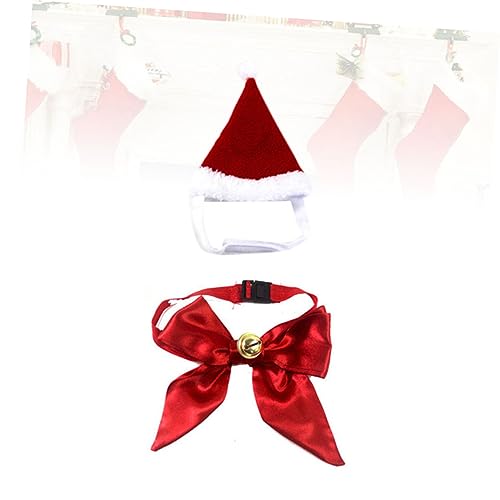 Set de Corbata y Sombrero Navideño para Perro Kisangel miniatura 4