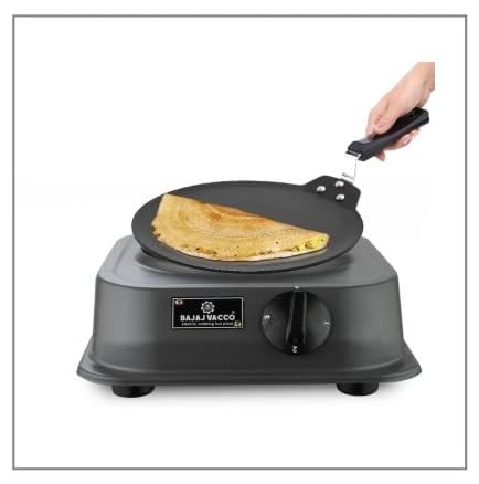 Image of BAJAJ VACCO Radiant Electric Coil HOT Plate 1250 Watt PC W /REG - Black