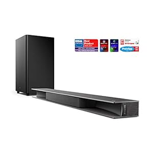 TCL TS9030 RAY DANZ soundbar test winnaar (105 cm) met subwoofer (Bluetooth soundbar, 3.1-kanaals geluid, 540W max. totaal vermogen, HDMI ARC, Dolby Atmos, AUX 3,5 mm line-ingang) zwart