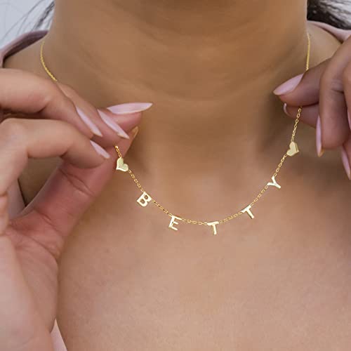 Personalized Initial Letter Necklace, Custom Letter Necklace with Symbol, Minimalist Jewelry Gift for Her, Christmas Necklace, Bridesmaid or Wife Gift3